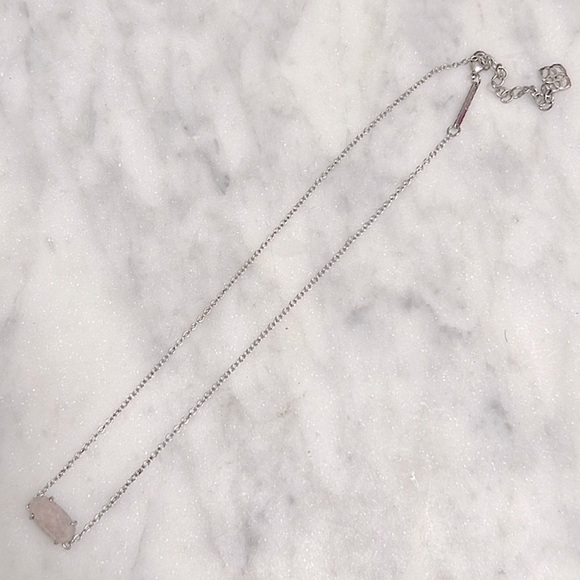 KENDRA SCOTT • Silver Ever Dichroic Pink Glass Necklace - Picture 6 of 6